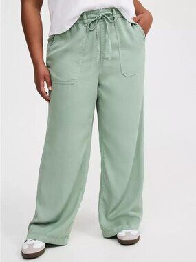 NWT-TORRIED DRAPEY TWILL Pull-On Wide Leg Pant